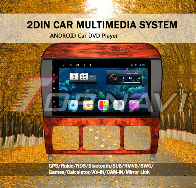 android car multimedia player For Benz S-W220 2005