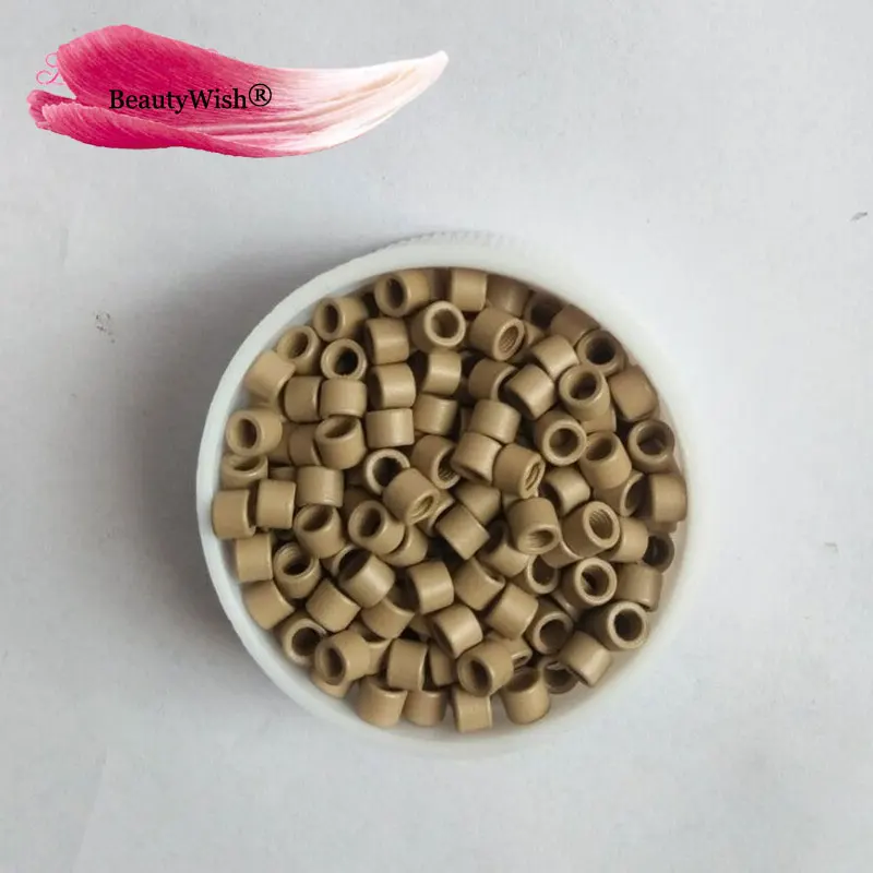 1000Pcs Screw Micro Ring For I tip Hair 3520 Nano Micro Ring Screw In Black Brown Blonde Micro Ring