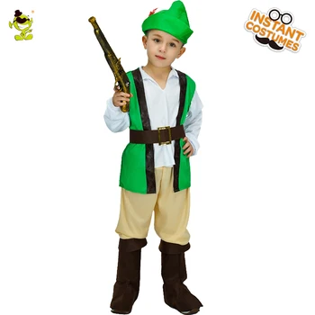 

Kids Robin Hood Costume Role Play Halloween Party Cosplay Superhero Hot Movie Robin Clothing for Children's Costumes