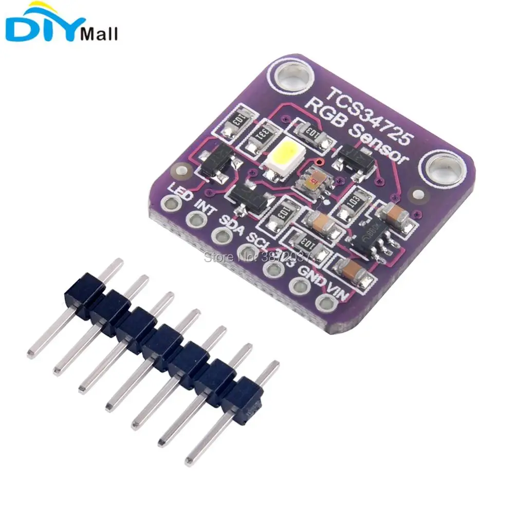 10 шт./лот GY TCS34725 RGB датчик распознавания цветов модуль с ИК фильтром для Arduino