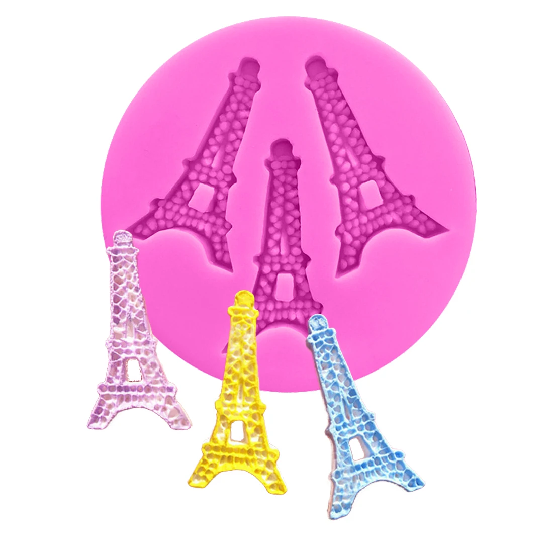 

Eiffel Tower Fondant Cake Molds 3D Silicone Soap Mould Sugarcraft & Candy Chocolate Mould Bakeware Cakes Decorating Pastry Tools