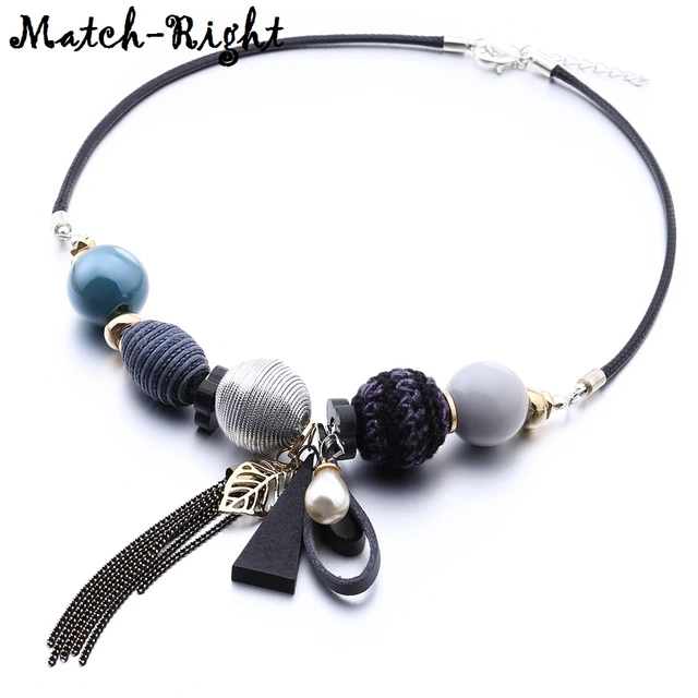 Best Price Women's Acrylic Beads Necklace for Women Tassel Necklaces & Pendants Pompom Statement Necklace Jewelry for Gift to a Woman MX048 Best Price Women's Acrylic Beads Necklace for Women Tassel Necklaces & Pendants Pompom Statement Necklace Jewelry for Gift to a Woman MX048