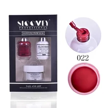 Sloomey Mergulhando Em Pó Unhas Set 30g Seca De Ar Natural pó Mergulho Lacuqer Prego e Levou Polonês Gel Uv 3in1 combinação perfeita de Cores(China)