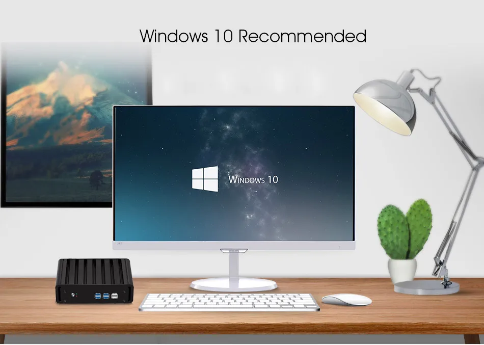 Intel Core i7 7500U i5 7200U i3 7100U Мини ПК Windows 10 Мини компьютер 8 ГБ ОЗУ 240 ГБ SSD 4 к HDMI HTPC VGA WiFi Gigabit LAN