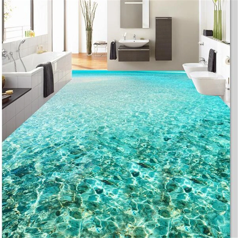 3d напольное покрытие beibehang морская вода пульсация гостиная спальня украшение