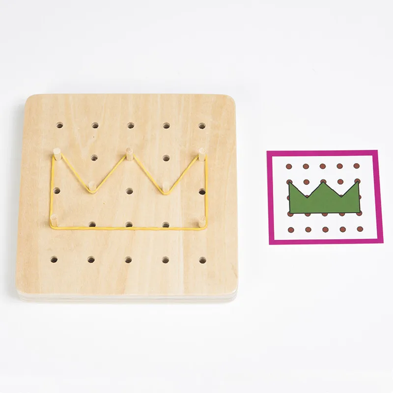 Игрушки для маленьких детей творческий геометрический пространство Графический галстук доска для ногтей образование детей дошкольн