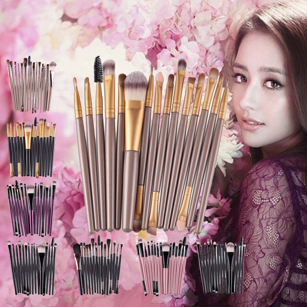 15 шт. набор кистей для макияжа 7 цветов|eye brush set|brush set15 pcs |