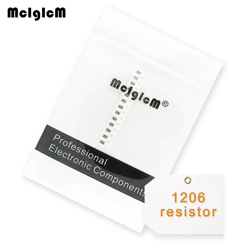 MCIGICM 5000 шт. 1% 1206 smd резистор проволочного чипа резисторы 0R-10M 1/4W 10R 22R 47R 100R 150R 220R 470R