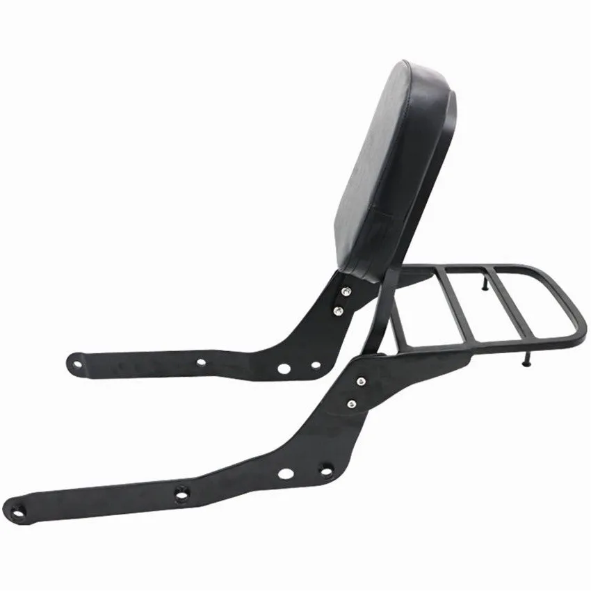 Подходит для Honda Shadow VT750C Aero 2004 2005 2006 2007 2008 2009 2010 2011 2012 пассажирская спинка спинки w/Чемодан стеллаж для выставки товаров черного цвета