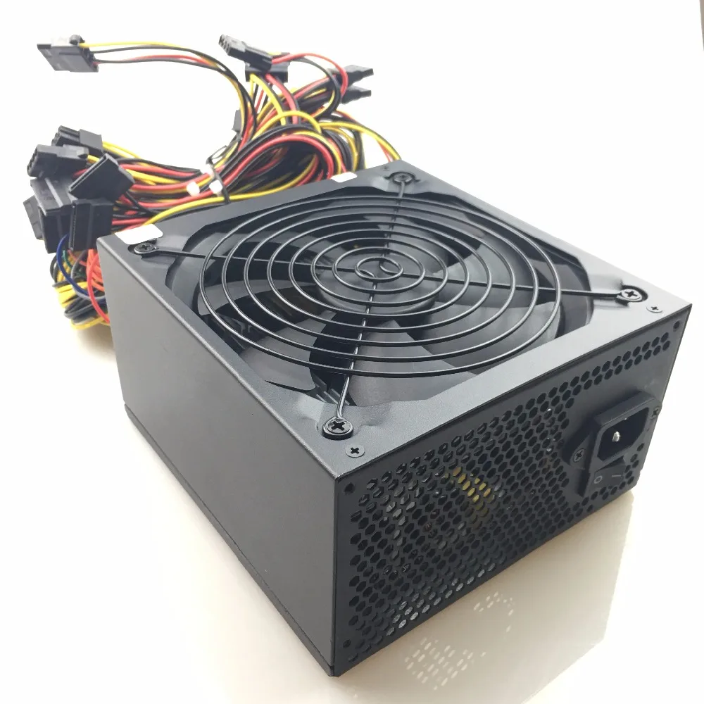 T. F. SKYWINDINTL 1600 Вт 12 В блок питания для майнинга PSU 1600 Вт блок питания 6 GPU видеокарта RX480 RX570 RX470 Eth Zcash Miner power