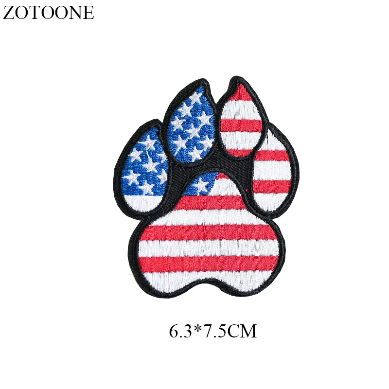 ZOTOONE железные нашивки с американским флагом для одежды DIY аппликация вышитая патриотическая тактика США Нашивка с изображением орла наклейки - Цвет: 5