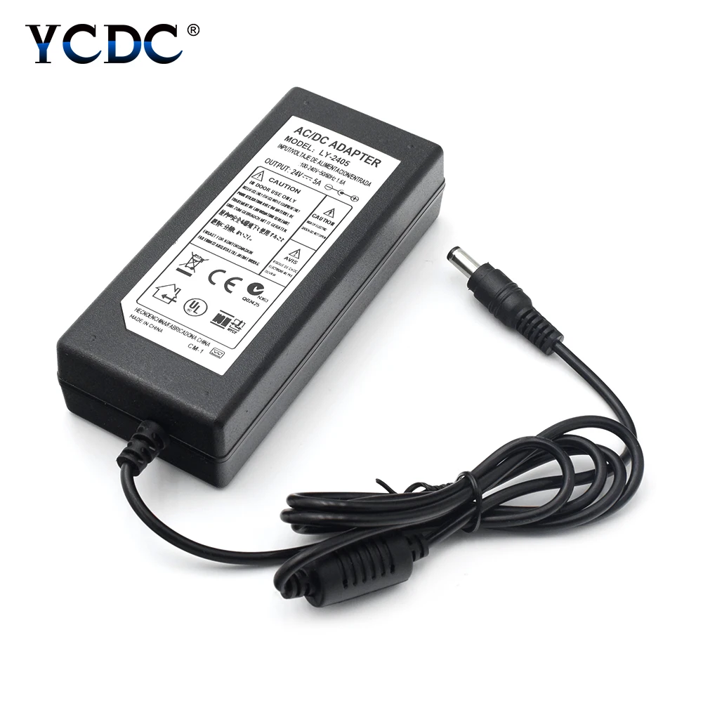 

DC 24V 2A 3A 4A 5A Charger Universal AC100-240V to 24V Power Supply Adapter Converter Module For Computer Modems Camera No Cord