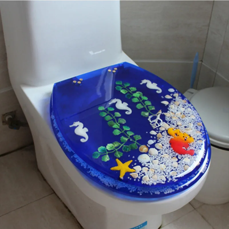 Universal resin toilet seat cover, made of stainless steel, green - Main Image