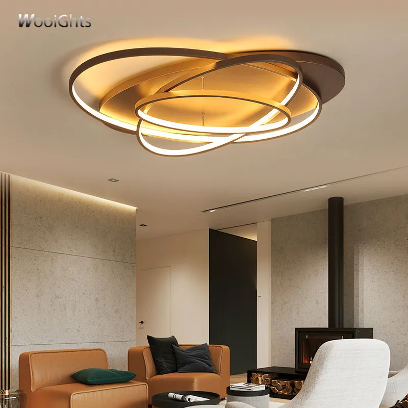 

Wooights Modern Ceiling Lights LED Lamp for Living room Bedroom lamparas de techo Aluminum Avize Lustre 110V 220V Ceiling Lamp