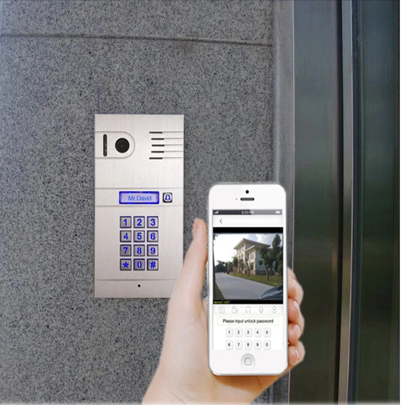 Wireless WIFI Intercom Entry System Video doorbell door phone for house office