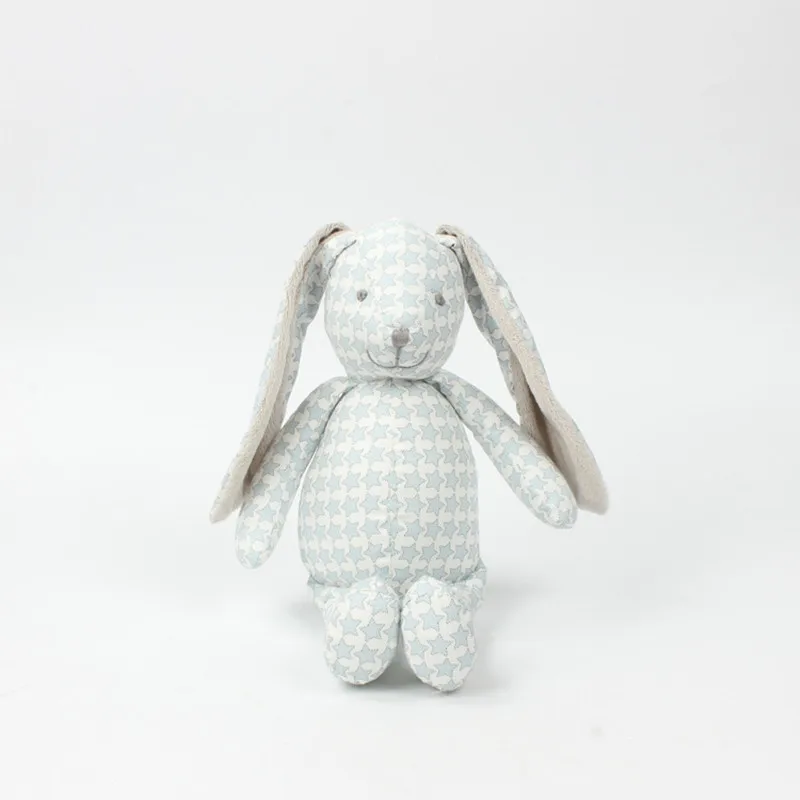 Детские игрушки Кролик Детский сон удобный мягкий плюшевый кролик плюшевая кукла подарок на день рождения год для детей - Цвет: Синий