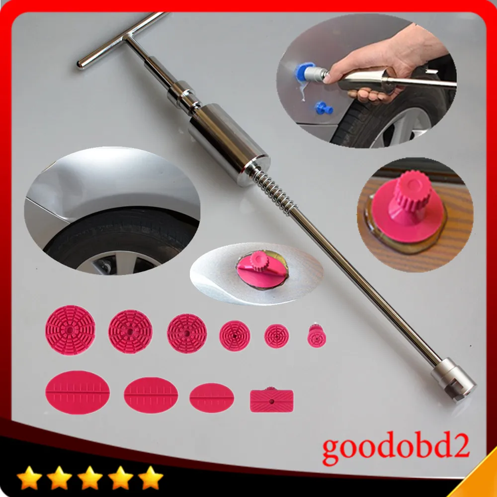 

Heavy Duty PDR glue pulling slide hammer Auto Dent Repair Dent Remover - High quality 2in1 Dent Puller Hammer gift 10pc glue tab