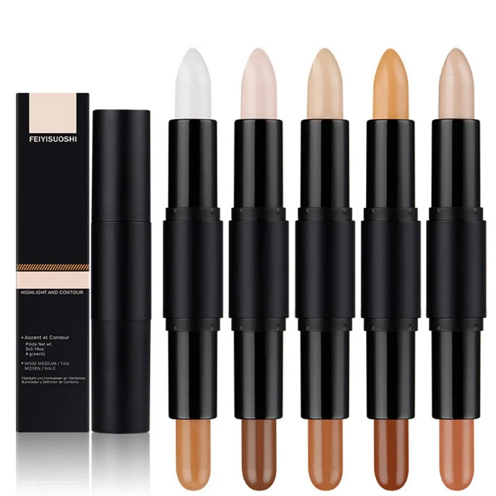 Brand 3D Makeup Highlighter Shadow Contour Cream Powder Pen 5color