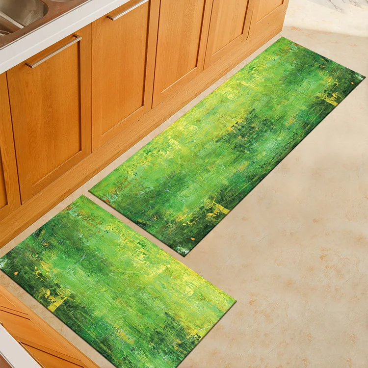 Акварельный Печатный Коврик для прихожей длинный прямоугольный кухонный ковер для спальни напольный коврик прикроватный коврик нескользящий ковер для гостиной - Цвет: Watercolor 1