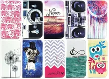 Cartoon Owl Elephant Flower Stand Leather Wallet Case for Microsoft Nokia Lumia 435 / Lumia 532 / Dual SIM Flip Cover Phone Bags