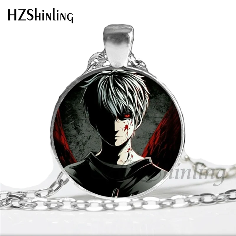 Новое поступление года, ожерелье Kaneki Ken в виде Токийского вурдалака ручной работы, подвеска в виде стеклянного купола, ювелирные изделия в стиле стимпанк, ожерелье HZ1 - Окраска металла: 6