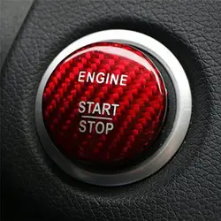 Кнопка запуска двигателя автомобиля углеродного волокна крышки Стайлинг для Mercedes Benz A B C GLC GLA CLA ML GL Class w176 W246 W205 X253 X156 C117
