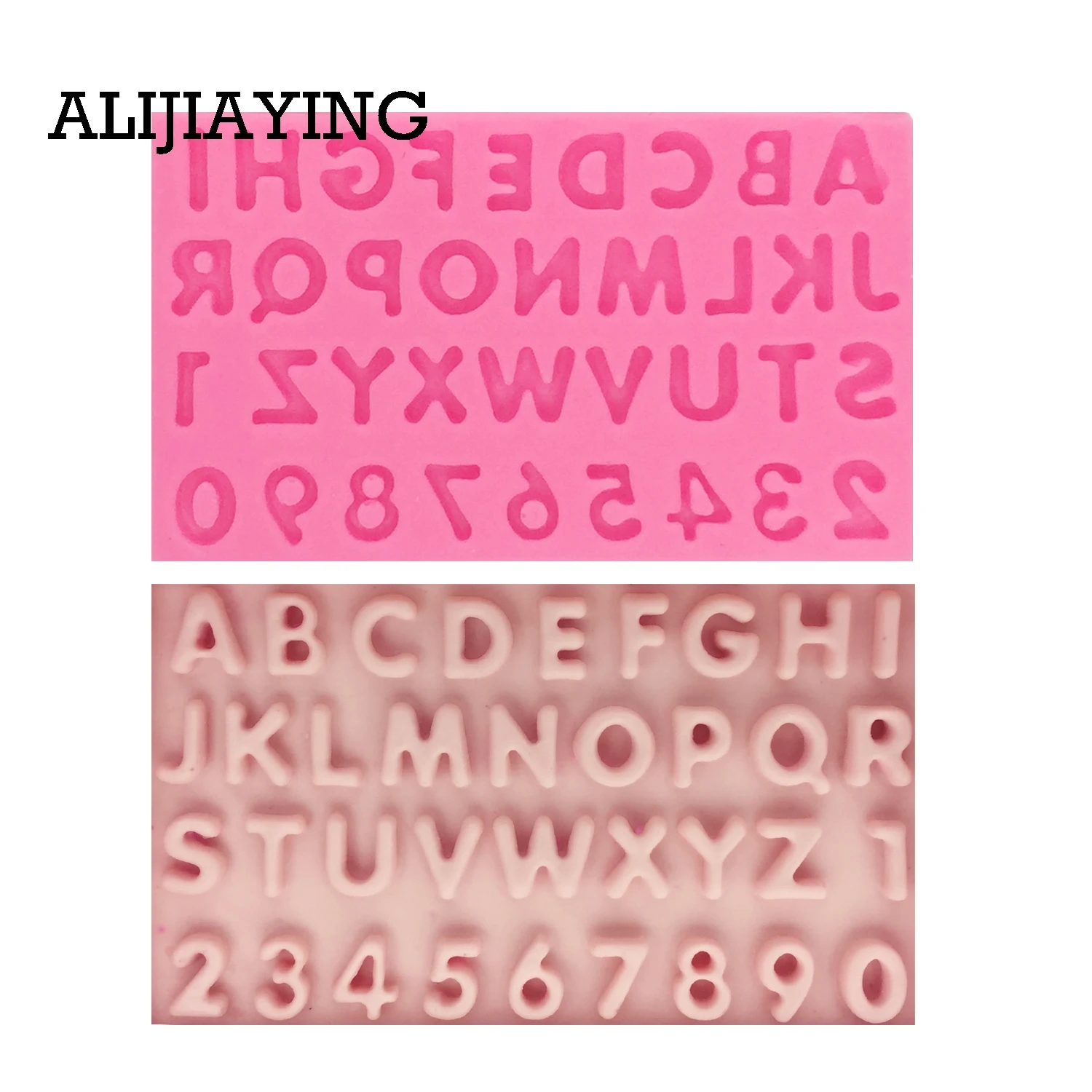 

M1399 DIY number Sugarcraft Silicone Mold letter mould cake dessert Decorating tool fondant chocolate Clay craft Resin bakeware