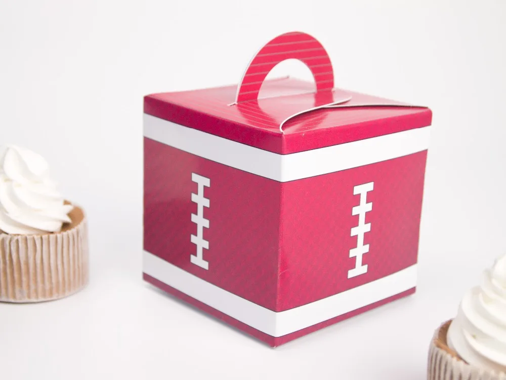 football rugby theme favor box cupcake box candy box 10pcslot football party decorations kids - Football Party Decorations football rugby theme favor box cupcake box candy box 10pcslot football party decorations kids - Football Party Decorations