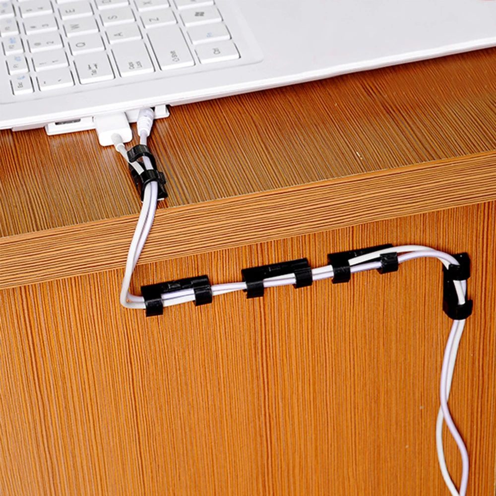20pcs Wire Organizer Securing Cable Clamp Storage Clips Adhesive Buckle Data Line Fixed Fit Data Telephone Line Cables Sleeve 20pcs Wire Organizer Securing Cable Clamp Storage Clips Adhesive Buckle Data Line Fixed Fit Data Telephone Line Cables Sleeve