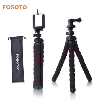 

fosoto Medium Octopus Flexible Digital Camera Stand Gorillapod Monopod Mini Tripod with Holder for Gopro hero 2 4 3+ 3 and phone