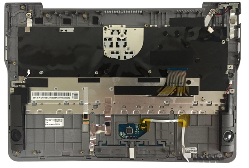 Великобритании для samsung NP530U3C NP530U3B NP535U3C NP540U3 NP532U3C NP532U3A клавиатура для компьютера c английской раскладкой серой palmrest крышка