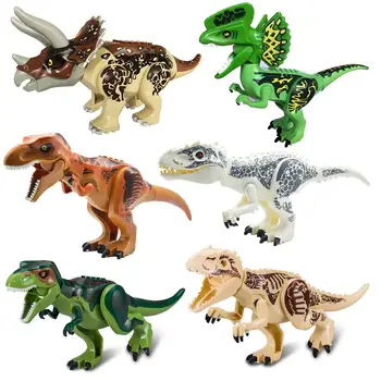 

2Pcs/Sets 79151 Jurassic Dinosaur World Figures Tyrannosaurs Rex Building Blocks Dinosaur Toys