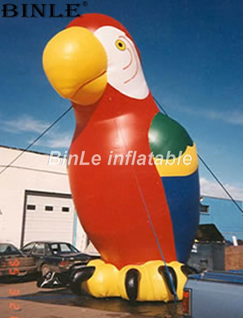 Напольная декоративная надувной летающую гигантские надувные попугай мультфильм надувной Птицы Модель для событий украшения