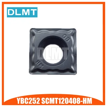 

10PCS SCMT120408-HM YBC252 CNC carbide turning insertsfor cutting steel and cast steel high precision high quality high strength