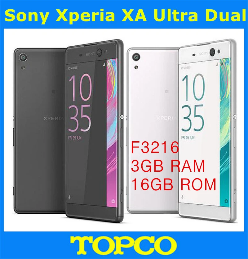 Sony Xperia XA Ultra F3216 Original Unlocked GSM 3G&4G Android Mobile Phone  Octa Core 