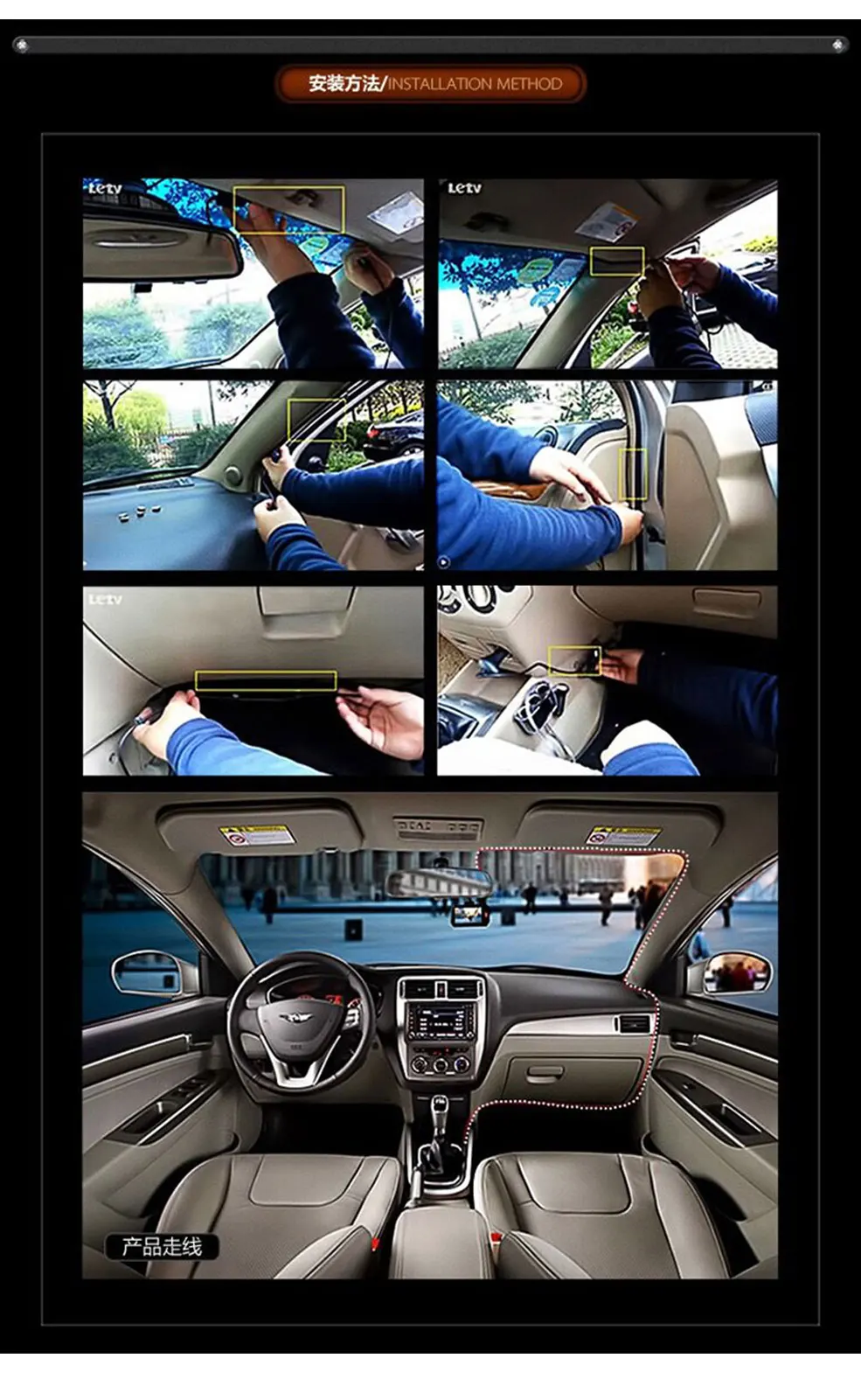 PARASOLANT автомобильные аксессуары 4,0 дюймов ips Экран автомобиля Камера двойной Запись тире Камера градусов T810 тире Видеорегистраторы для автомобилей видеорегистратор