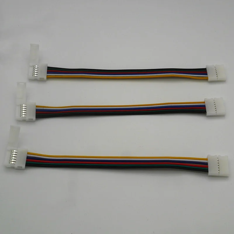5-100 шт. 2pin 3pin 4pin 5pin 6pin разъем с Двойным Зажимом соединительный кабель с разъемом кабеля для 3528 WS2812 5050 RGB/RGBW/RGBWW светодиодный полосы светильник