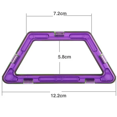Бургундия 1 шт. магнитных блоков DIY building один кирпичи часть Аксессуар строительство магнит дизайнер Развивающие игрушки для детей Рождественский - Цвет: Бургундия