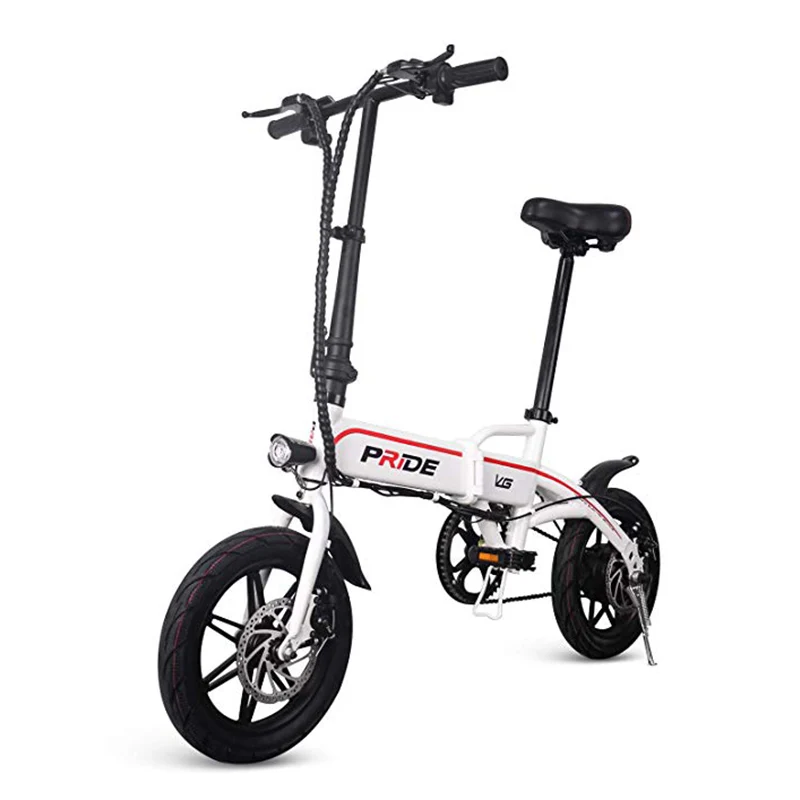 Best Mini ebike 14inch Aluminum Folding Electric Bike 350W Powerful Motor 36V10A Lithium Battery electric Bicycle adult City Scooter 16