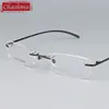 Chashma-lunettes de soleil de marque | Lunettes de marque sans bords, monture de qualité, monture de lunettes de Prescription, en titane pur, montures pour hommes et femmes ► Photo 3/4