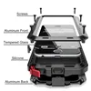 R-JUST Luxury Doom Armor Duty Shock life-waterproof Metal Aluminum Phone Cases For iphone 8 X 7 SE 4 4S 5 5C 5S 6 6S Plus Glass ► Photo 3/6