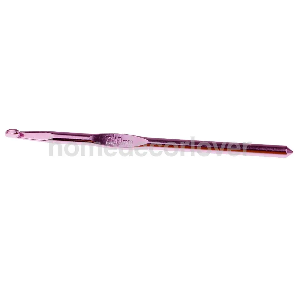Aluminum Tunisian Afghan Crochet Hook Yarn Knitting Needles Hand Weaving Tool 7/8/10mm 