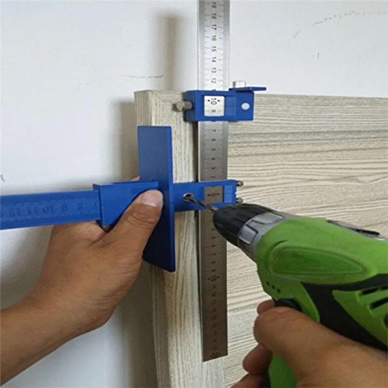 Cabinet Hardware Jig True Position Tool Fastest And Most Accurate Knob & Pull Jig Wood Drilling Dowelling Hole Saw Master Syst