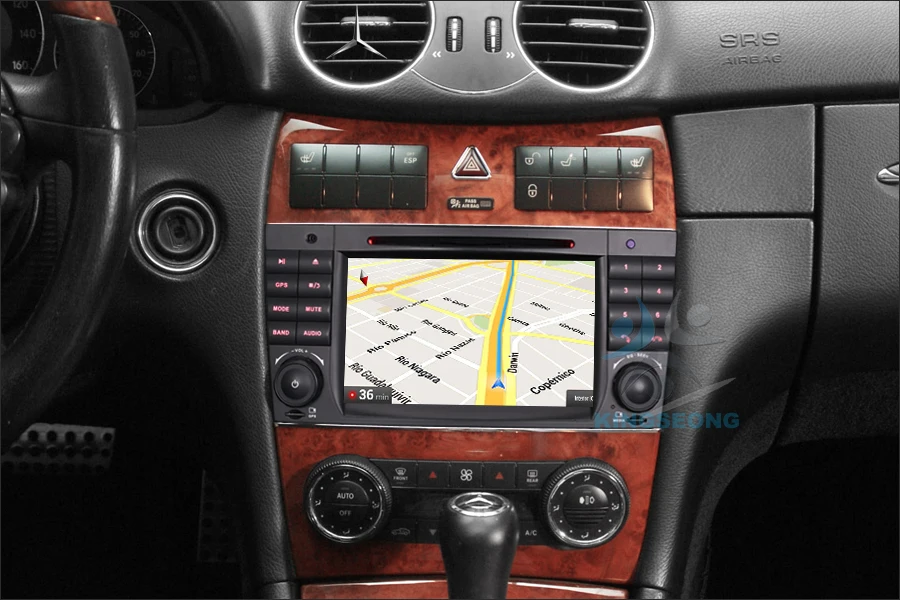 Top 7" Android 7.1.2 Autoradio Car DVD CD Player GPS Navigation for Mercedes Benz C-Class W203 CLC W203 CLK Class W209 Radio 3G OBD 1