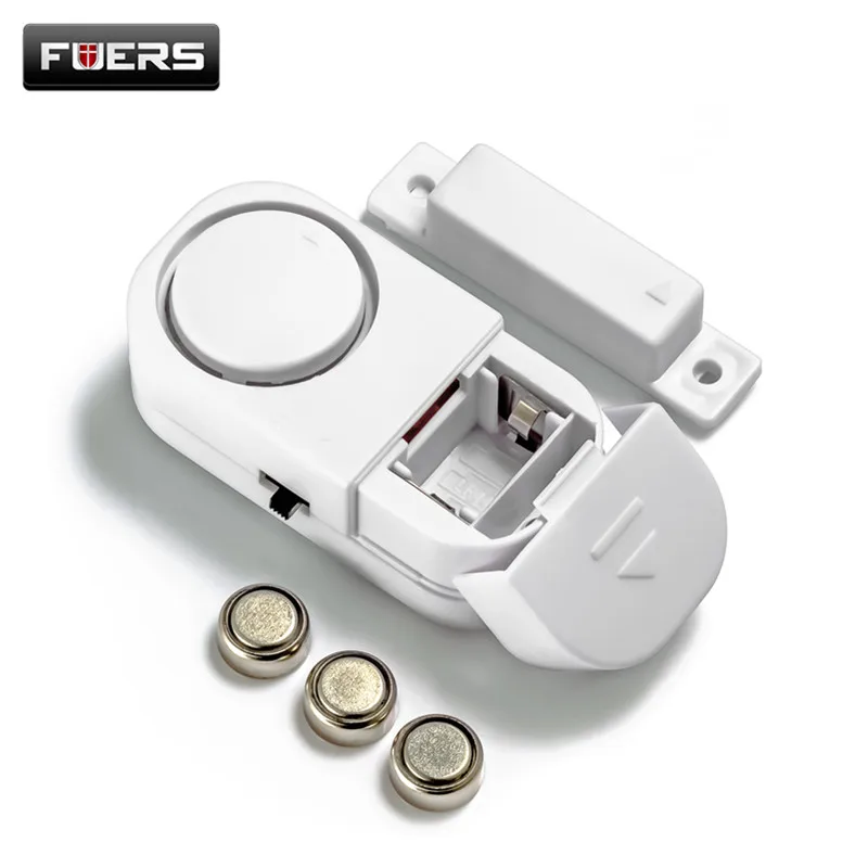 Fuers 10Pcs 90dB Wireless Home Window Door Burglar Security Alarm System Magnetic Sensor for Home Security System