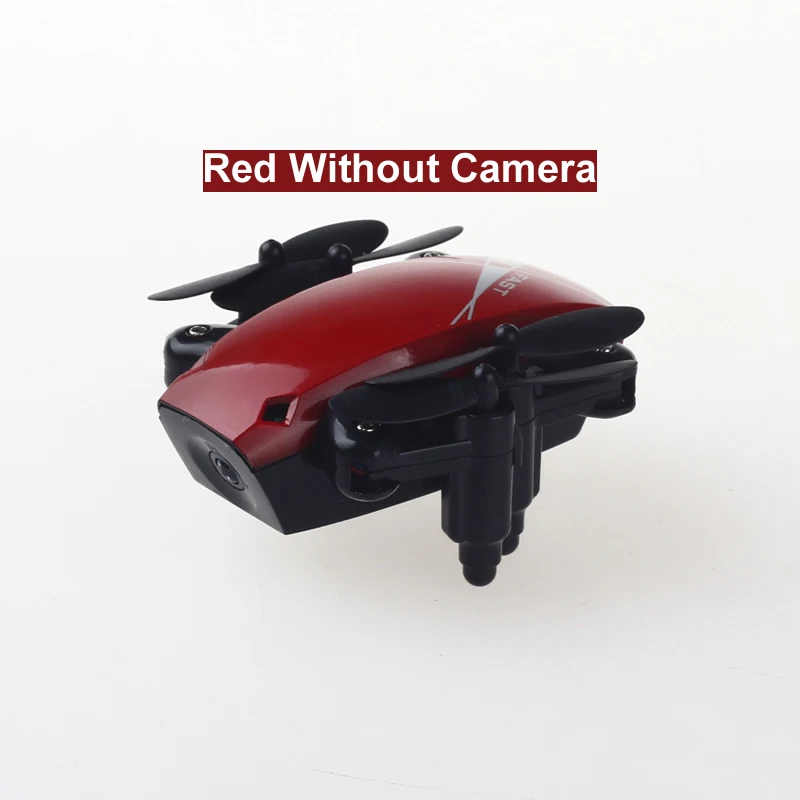 S9 S9HW складной мини RC Дрон Карманный Дрон с HD камерой удержание высоты Wifi FPV RC игрушки для детей как рождественский подарок NSWB - Цвет: Red No Camera