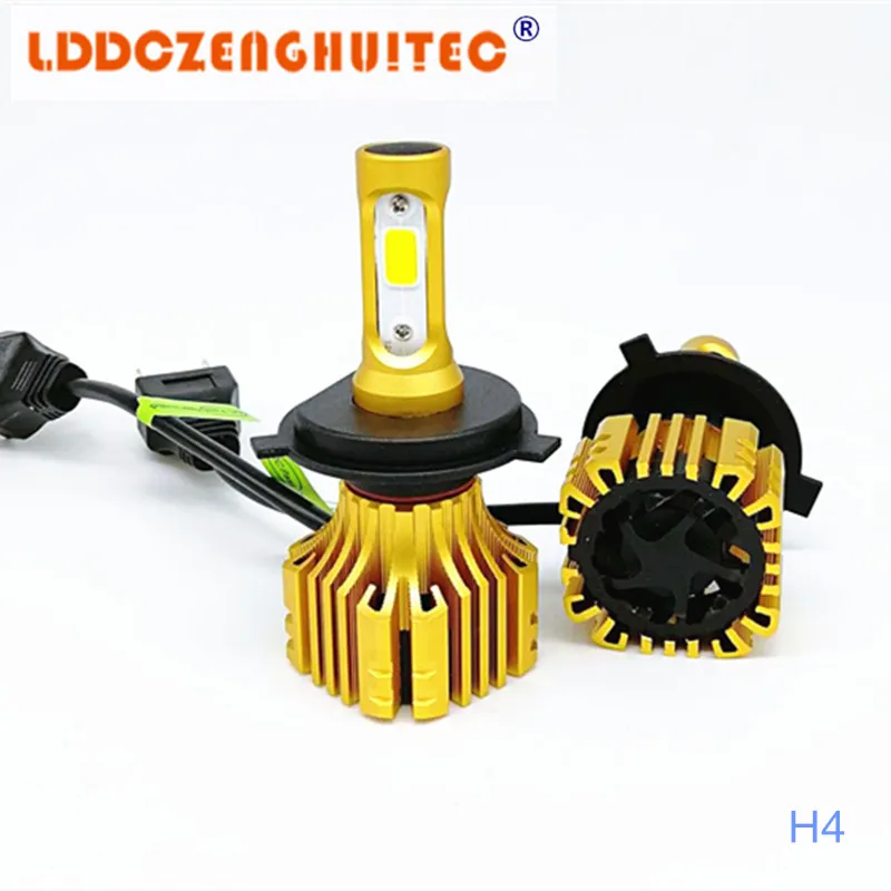 Lddczengtec S5 H11 Автомобильный светодиодный фар 72 Вт COB H4 H7 H1 головного света 6500 фары для