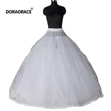 Doragrace 8 слоев Hoopless бальное платье Свадебные Подъюбники Для Свадебное женское Тюль бальные платья