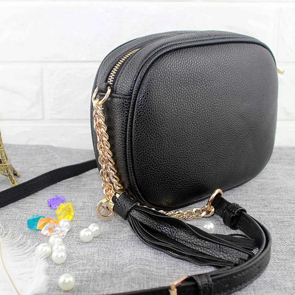 Fashion Round bag New PU Leather Ladies Casual Tote Handbags Women Messenger Bags Crossbody Shoulder Bag