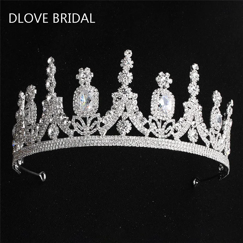 

New Arrival Luxury Bridal Crown Crystal Tiara Hair Jewelry Accessory for Wedding Party